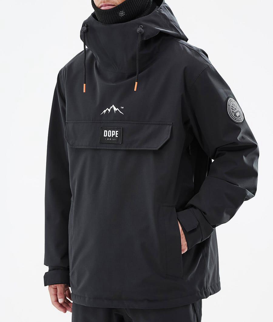 Men's Dope Blizzard Ski Jacket Black  USA |  EXMHY-7836