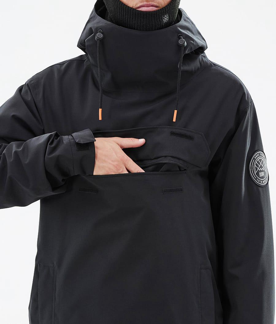 Men's Dope Blizzard Ski Jacket Black  USA |  EXMHY-7836