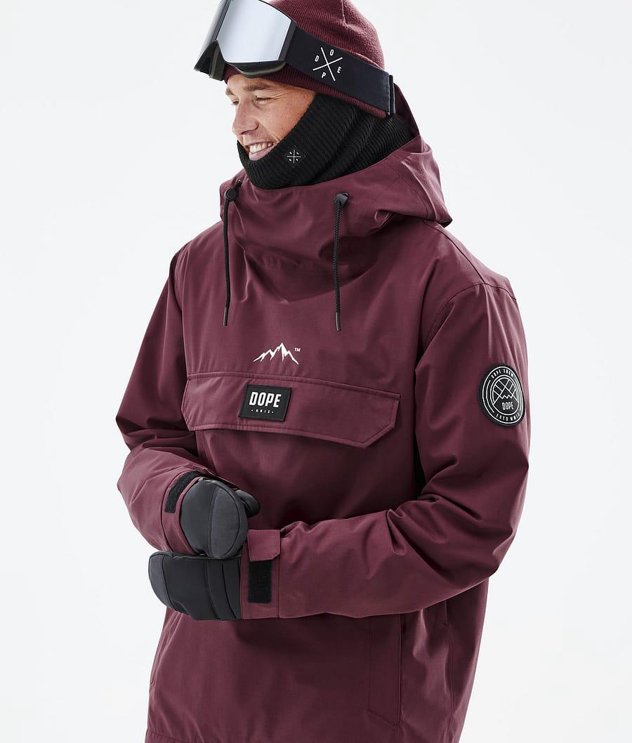 Men's Dope Blizzard Ski Jacket Burgundy  USA |  QRMXZ-4385