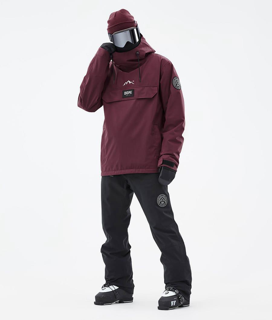 Men's Dope Blizzard Ski Jacket Burgundy  USA |  QRMXZ-4385