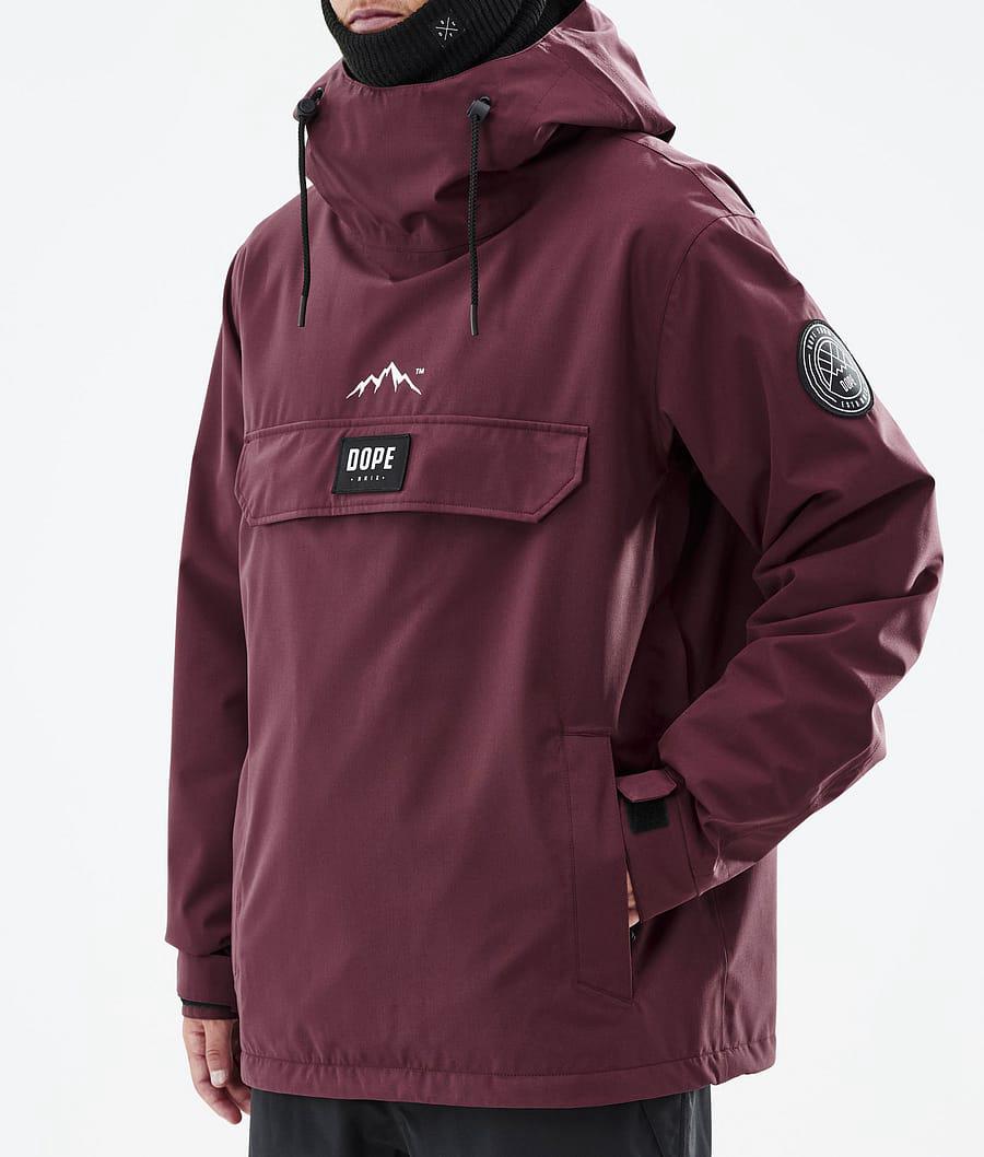 Men's Dope Blizzard Ski Jacket Burgundy  USA |  QRMXZ-4385