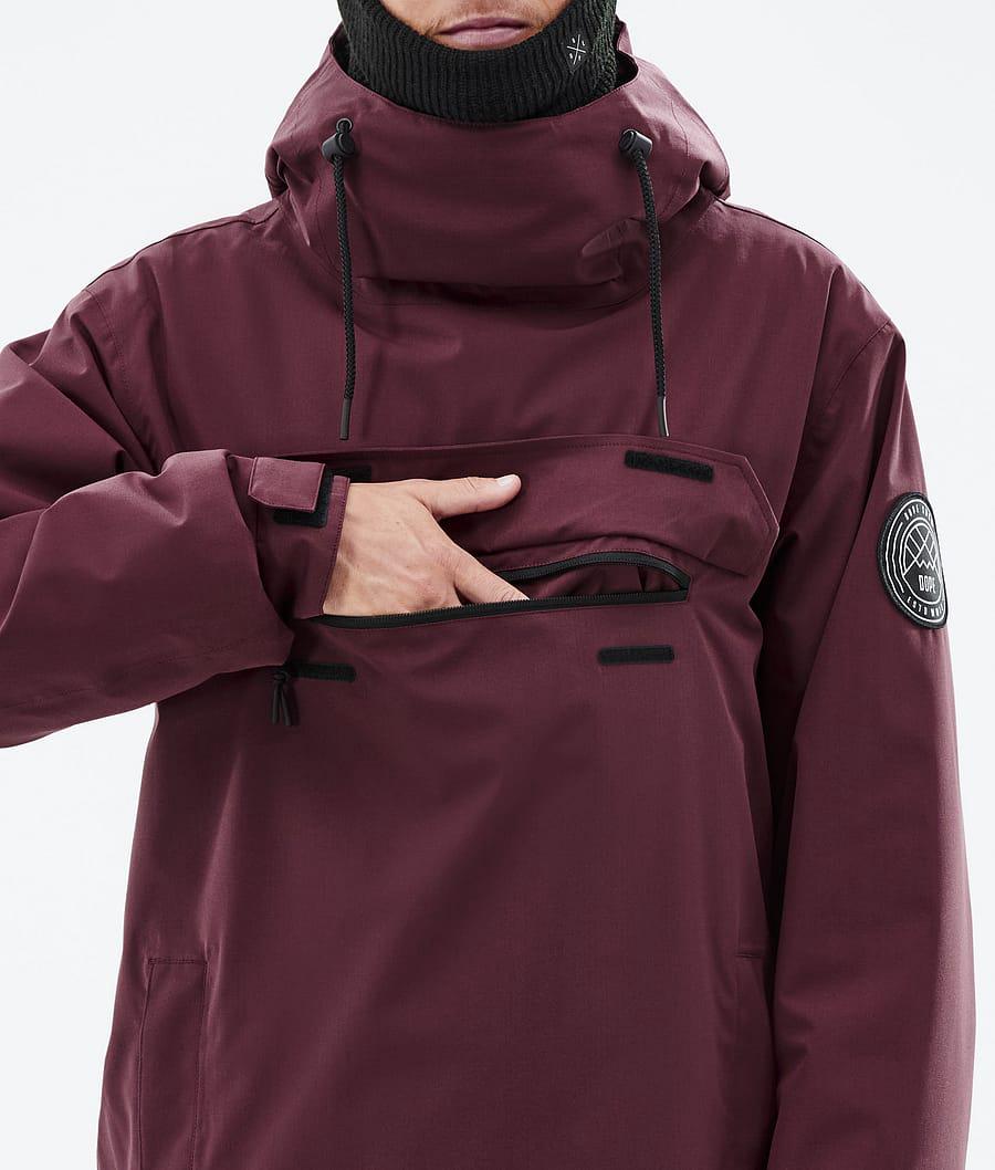 Men's Dope Blizzard Ski Jacket Burgundy  USA |  QRMXZ-4385