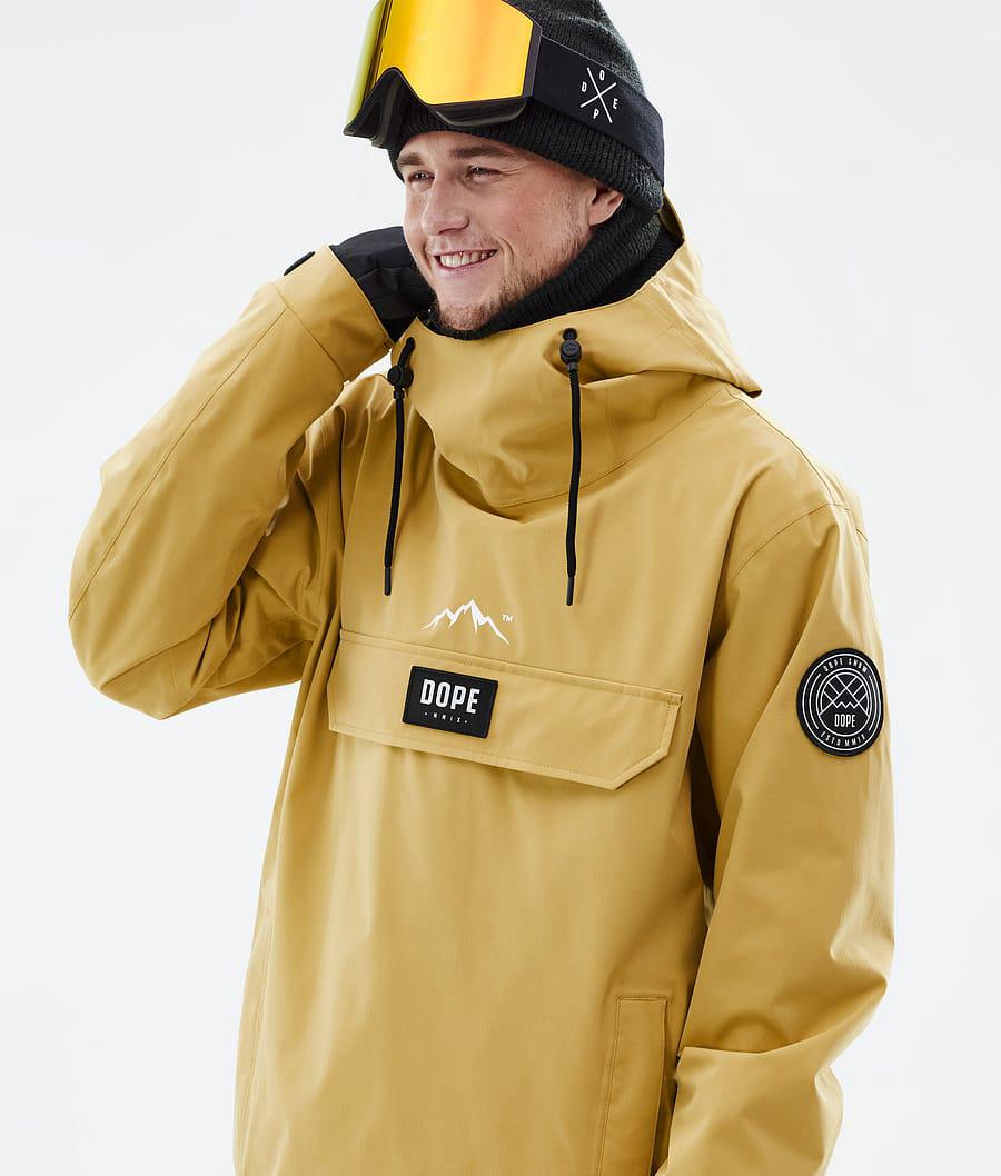 Men's Dope Blizzard Ski Jacket Ochre Yellow  USA |  LRIGQ-8074