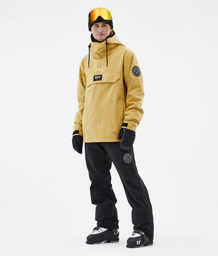 Men's Dope Blizzard Ski Jacket Ochre Yellow  USA |  LRIGQ-8074