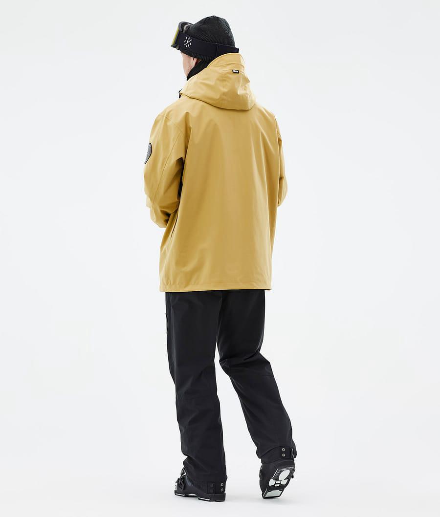 Men's Dope Blizzard Ski Jacket Ochre Yellow  USA |  LRIGQ-8074