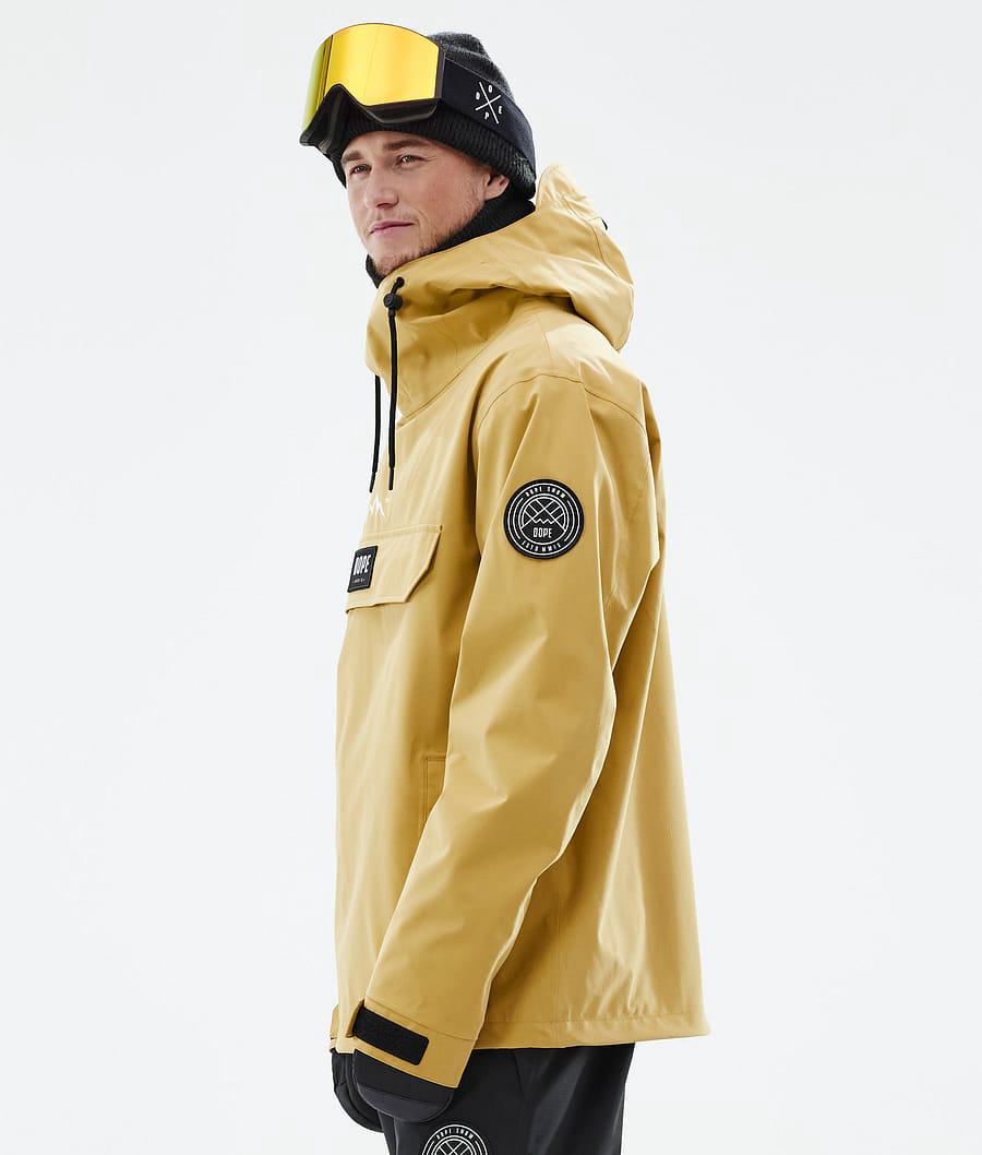 Men's Dope Blizzard Ski Jacket Ochre Yellow  USA |  LRIGQ-8074