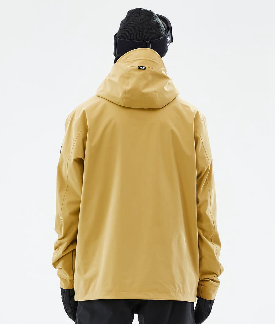 Men's Dope Blizzard Ski Jacket Ochre Yellow  USA |  LRIGQ-8074