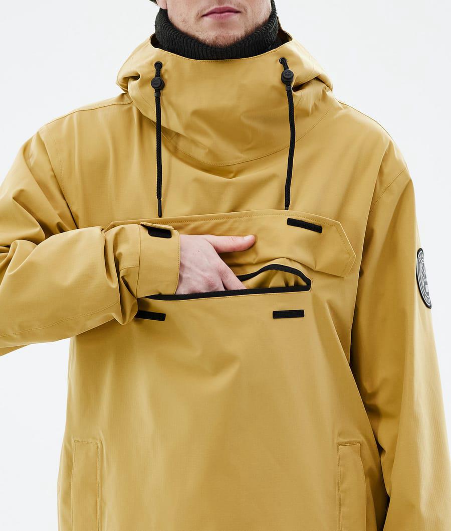 Men's Dope Blizzard Ski Jacket Ochre Yellow  USA |  LRIGQ-8074