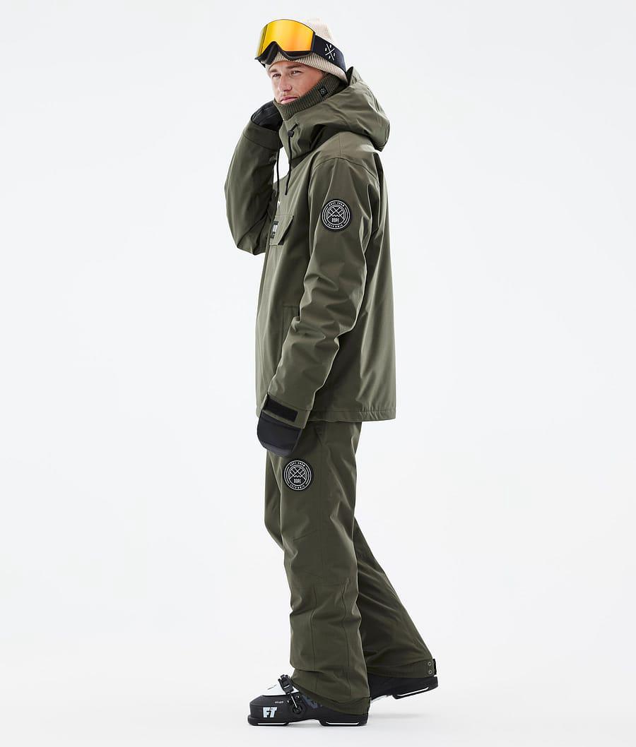 Men's Dope Blizzard Ski Jacket Olive Green  USA |  UPYFQ-2963