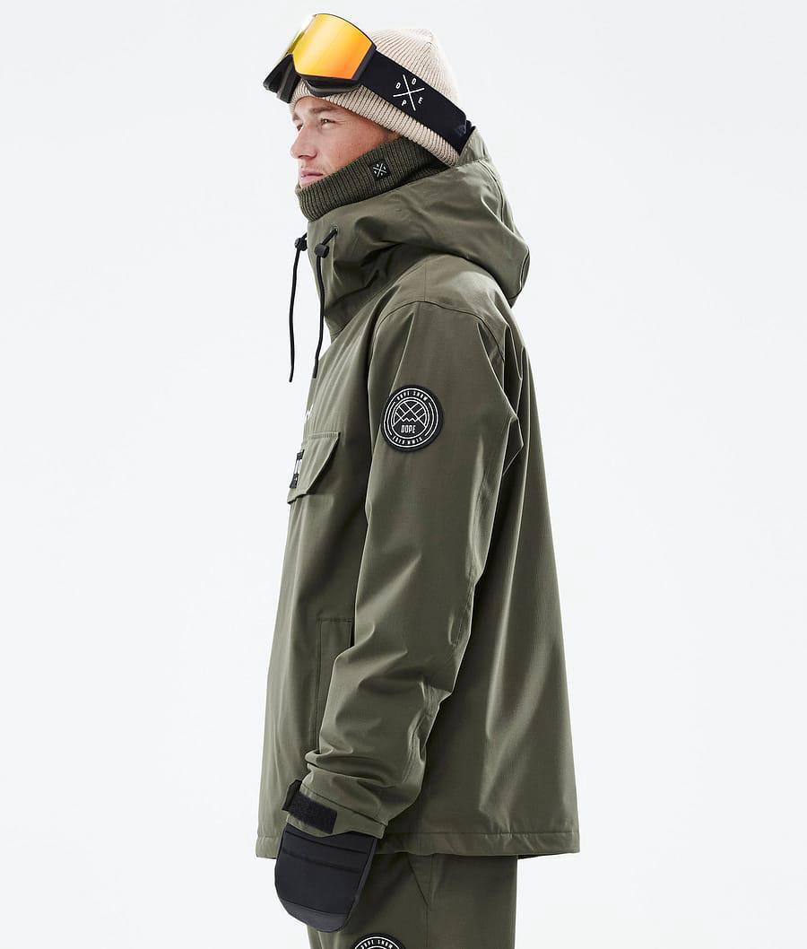 Men's Dope Blizzard Ski Jacket Olive Green  USA |  UPYFQ-2963