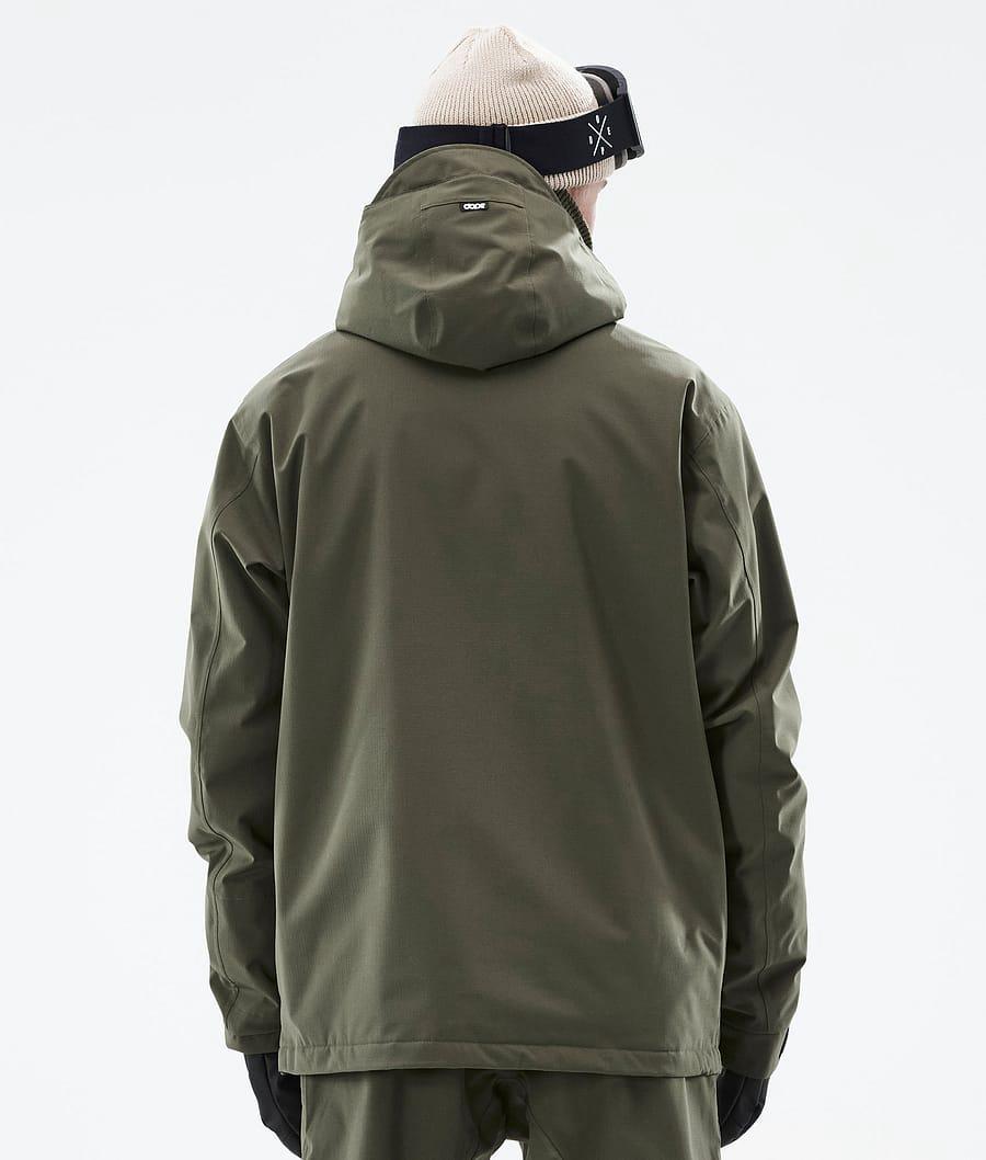 Men's Dope Blizzard Ski Jacket Olive Green  USA |  UPYFQ-2963