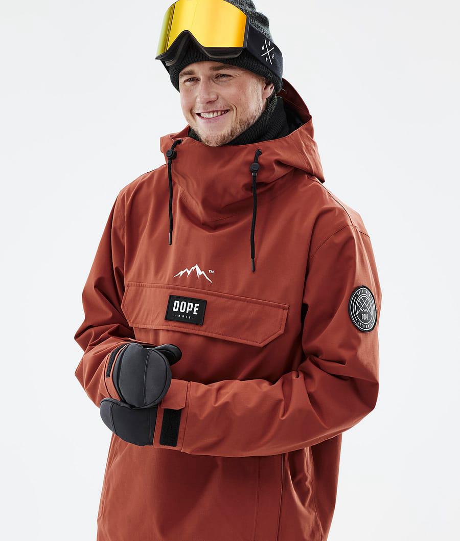 Men's Dope Blizzard Ski Jacket Rust Orange  USA |  KCTLZ-6834