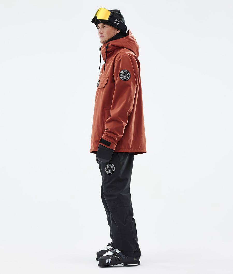 Men's Dope Blizzard Ski Jacket Rust Orange  USA |  KCTLZ-6834