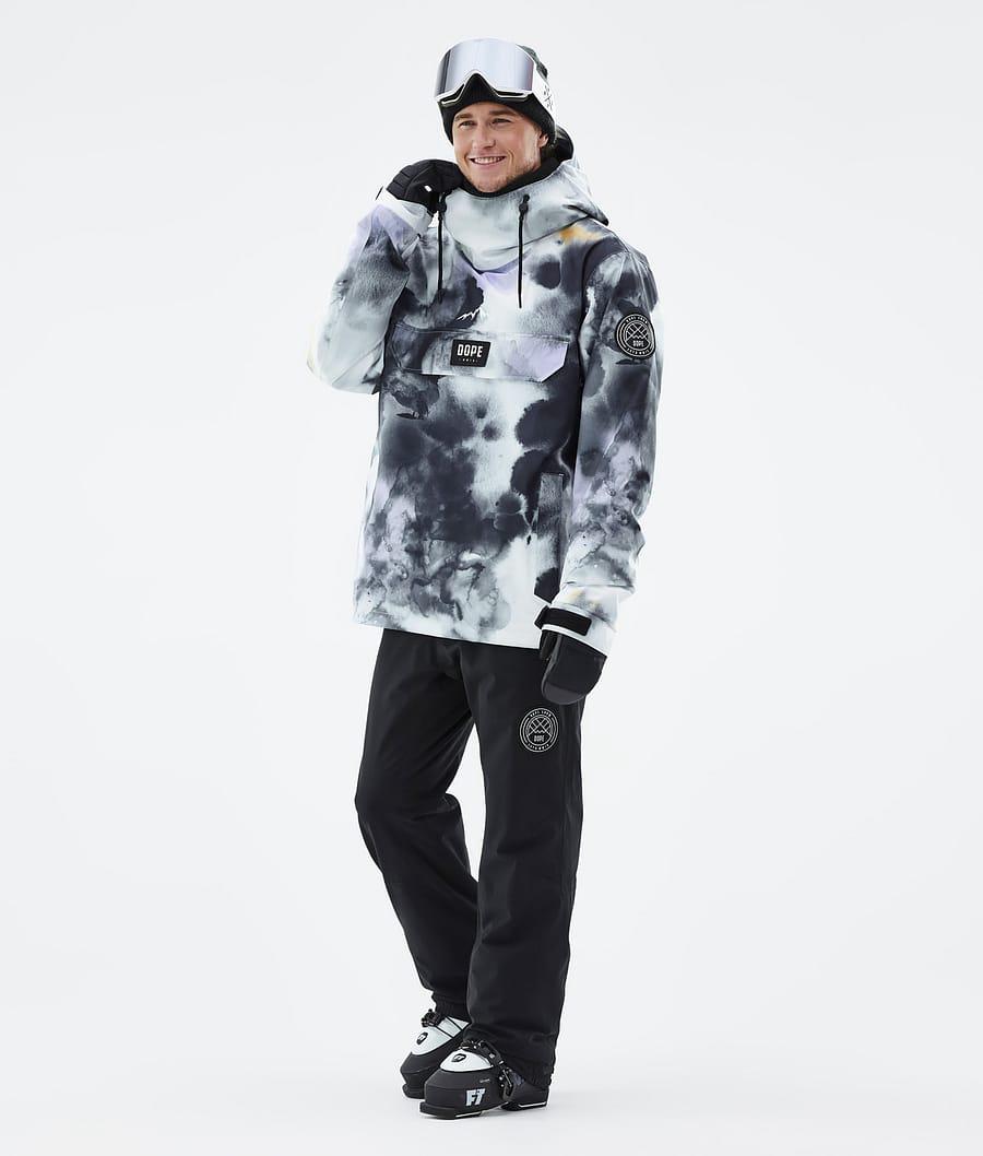 Men's Dope Blizzard Ski Jacket Tiedye Black Purple  USA |  OMYFU-5126