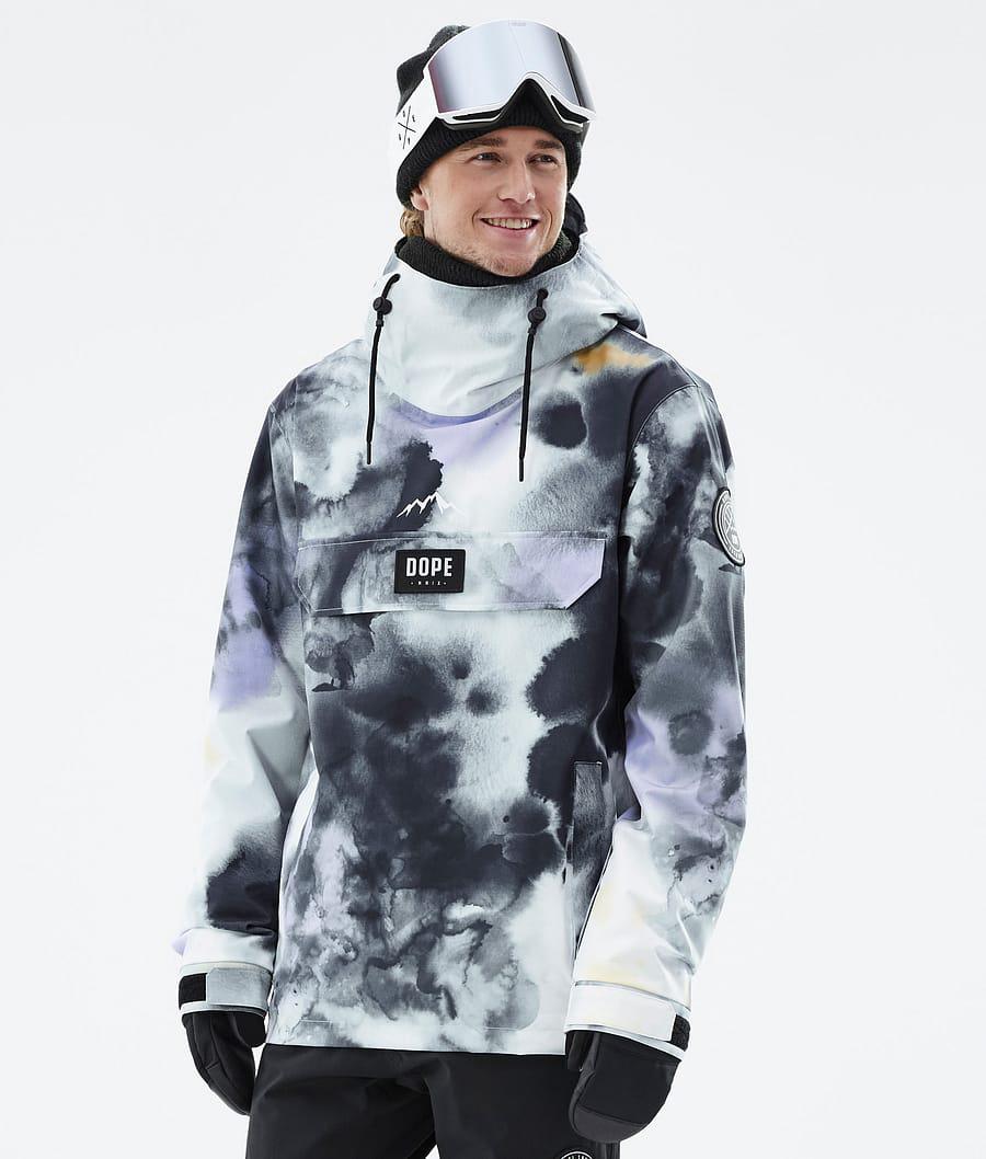 Men\'s Dope Blizzard Ski Jacket Tiedye Black Purple  USA |  OMYFU-5126