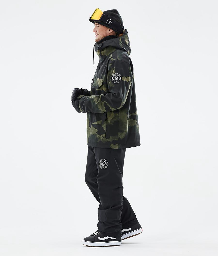 Men's Dope Blizzard Snowboard Jacket Green Camo  USA |  PJUHD-8493