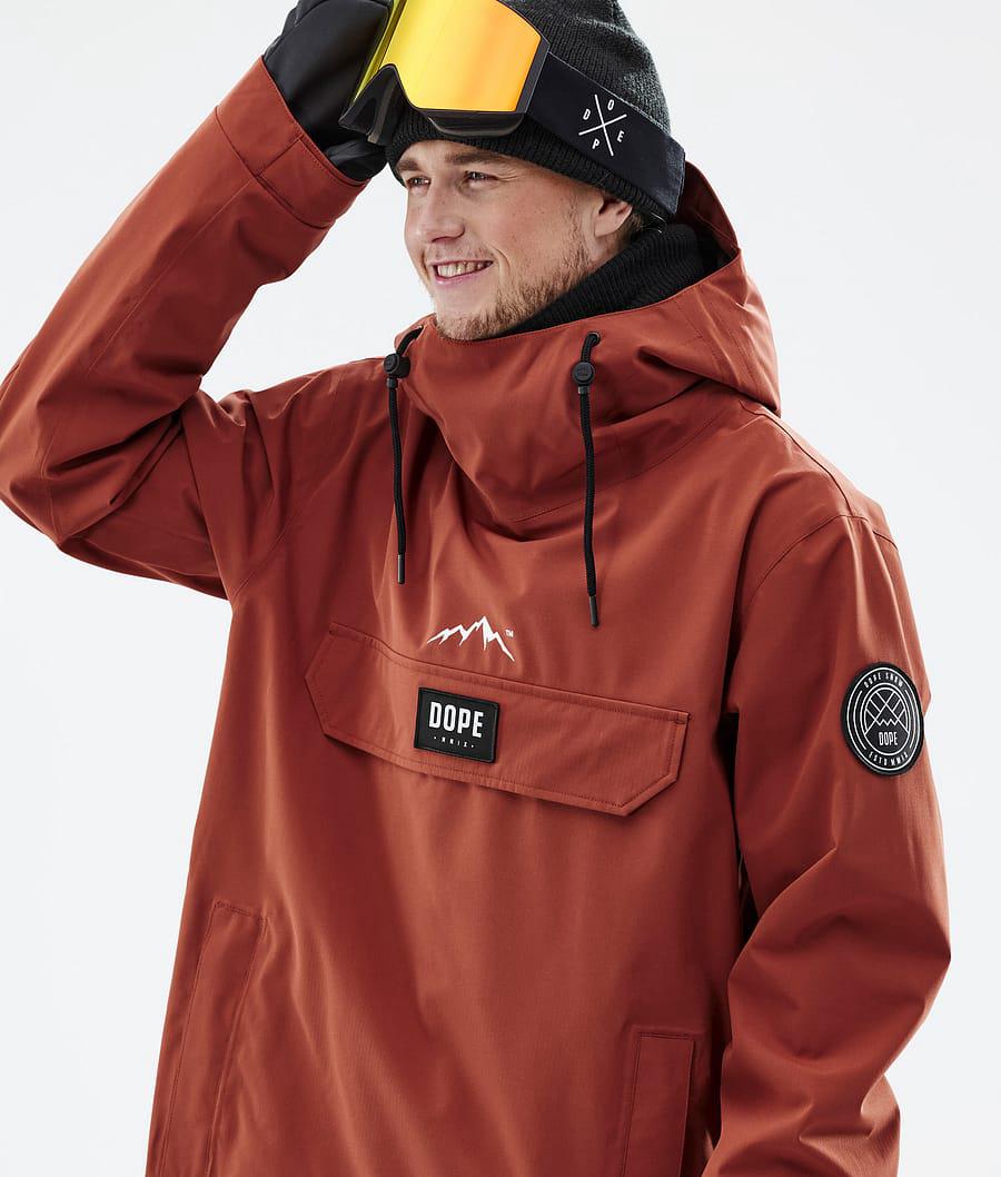 Men's Dope Blizzard Snowboard Jacket Rust Orange  USA |  QRZMH-6910