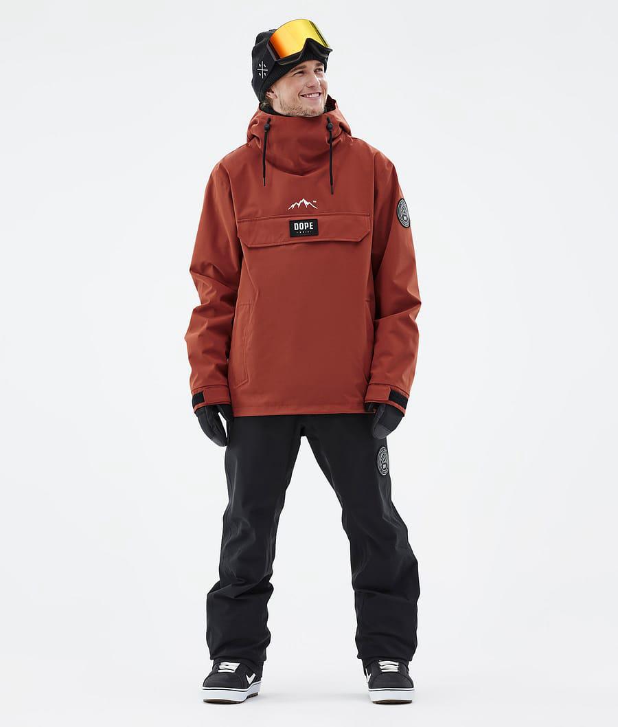 Men's Dope Blizzard Snowboard Jacket Rust Orange  USA |  QRZMH-6910