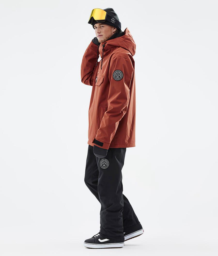 Men's Dope Blizzard Snowboard Jacket Rust Orange  USA |  QRZMH-6910