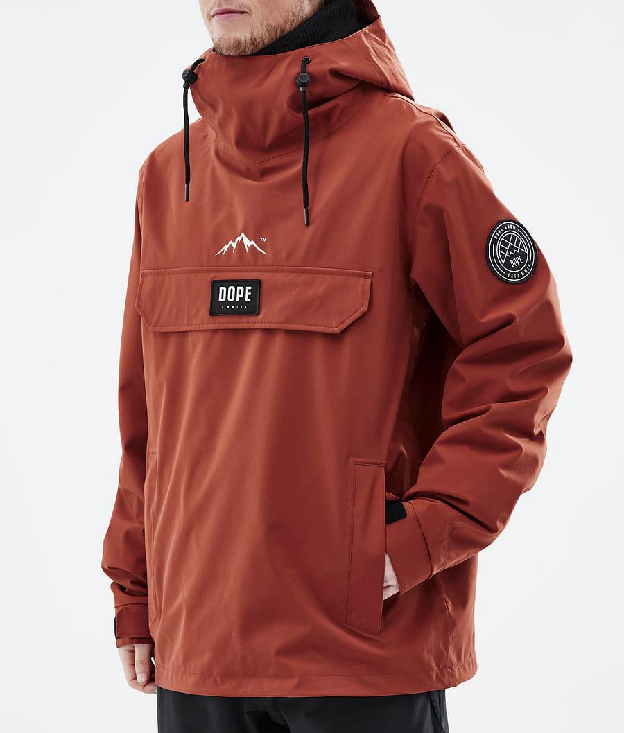 Men's Dope Blizzard Snowboard Jacket Rust Orange  USA |  QRZMH-6910