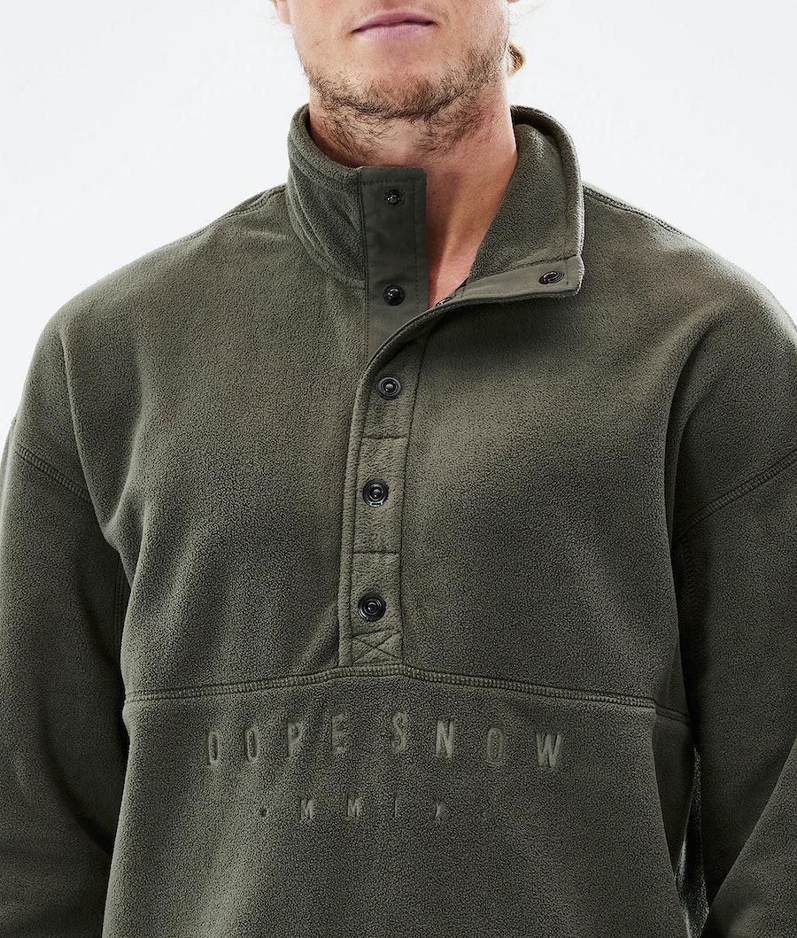 Men's Dope Comfy 2021 Fleece Sweater Olive Green  USA |  IYCAG-1236