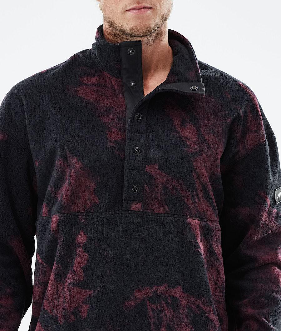 Men's Dope Comfy 2021 Fleece Sweater Paint Burgundy  USA |  WCPTN-8709