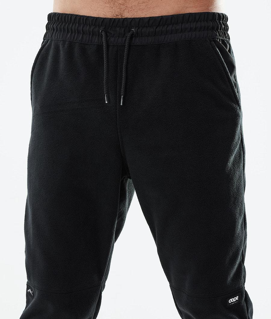 Men's Dope Comfy Fleece Pants Black  USA |  MNBRW-4680