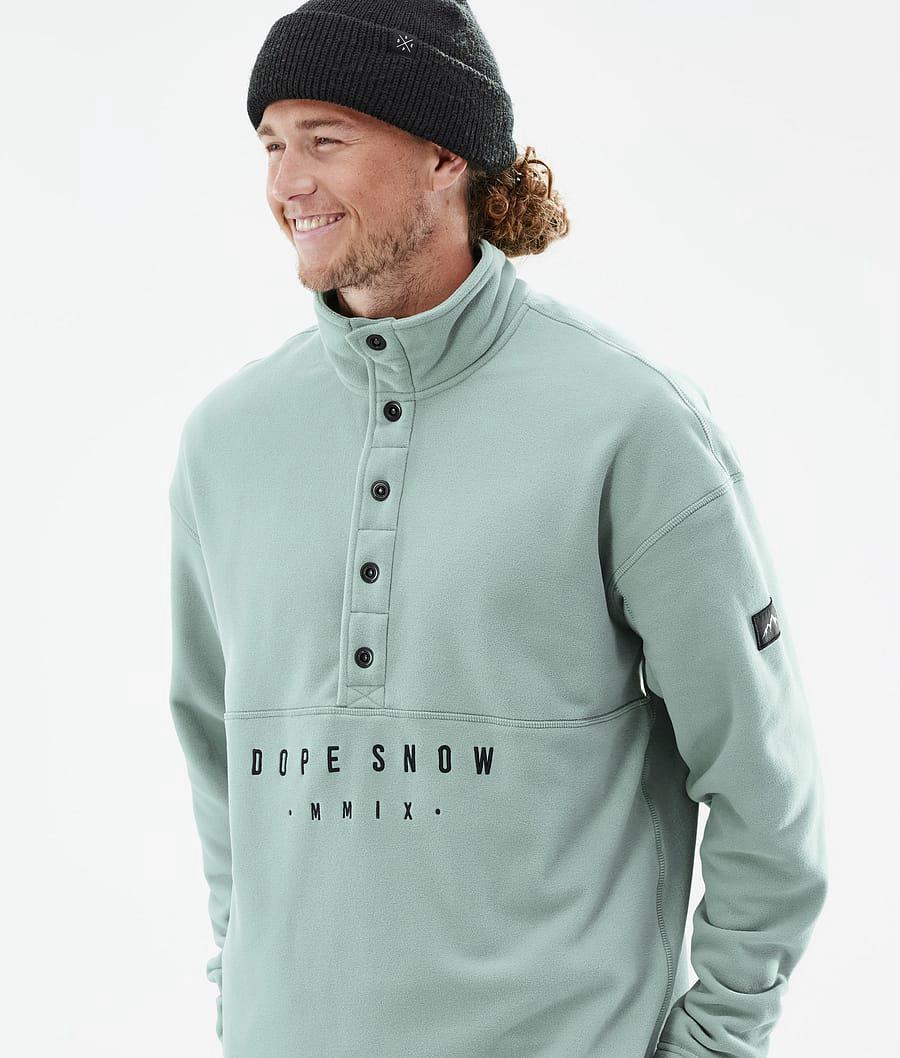 Men's Dope Comfy Fleece Sweater Faded Green  USA |  DIMWX-8641