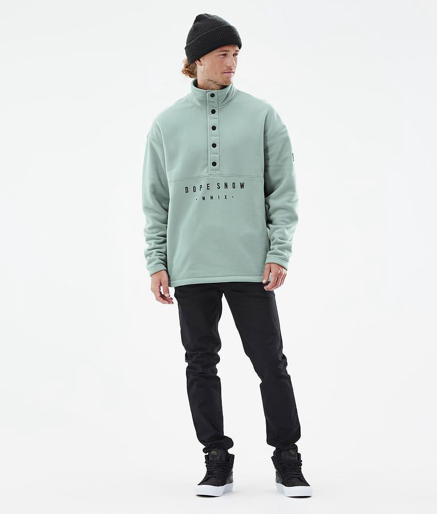 Men's Dope Comfy Fleece Sweater Faded Green  USA |  DIMWX-8641