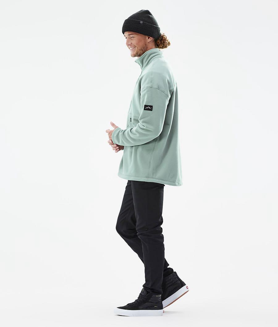 Men's Dope Comfy Fleece Sweater Faded Green  USA |  DIMWX-8641