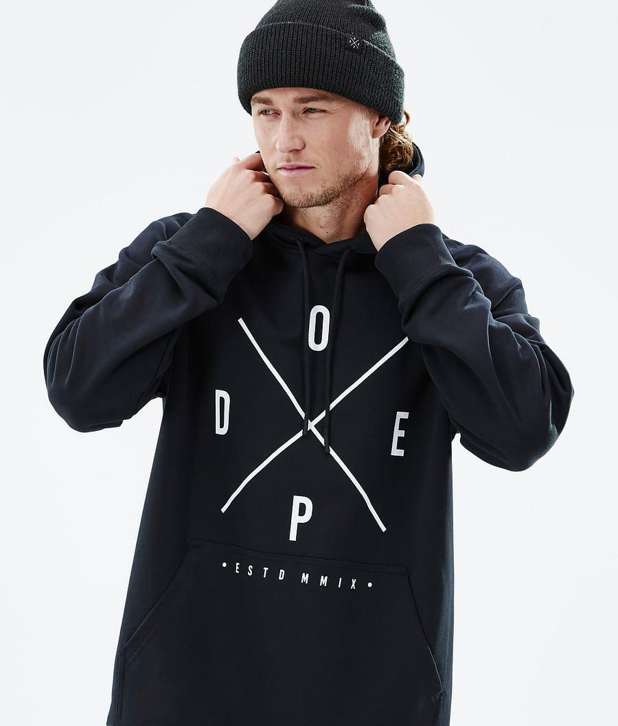 Men's Dope Common 2X-Up Hoodie Black  USA |  HNPLA-4961