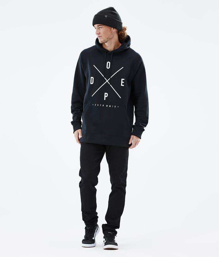 Men's Dope Common 2X-Up Hoodie Black  USA |  HNPLA-4961