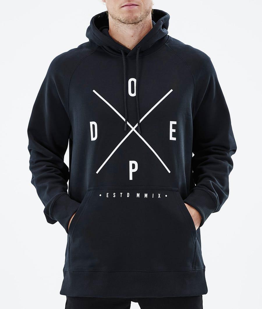 Men's Dope Common 2X-Up Hoodie Black  USA |  HNPLA-4961