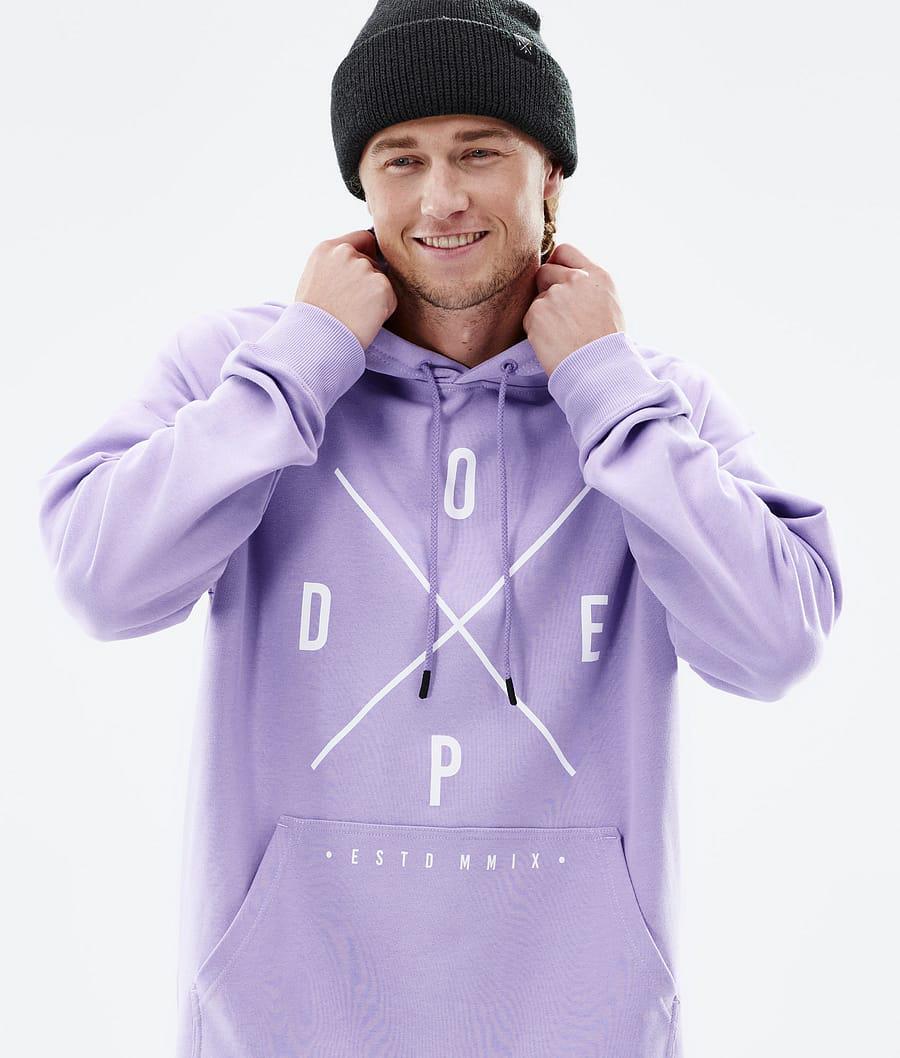 Men's Dope Common 2X-Up Hoodie Faded Violet Purple  USA |  DMFZJ-3602