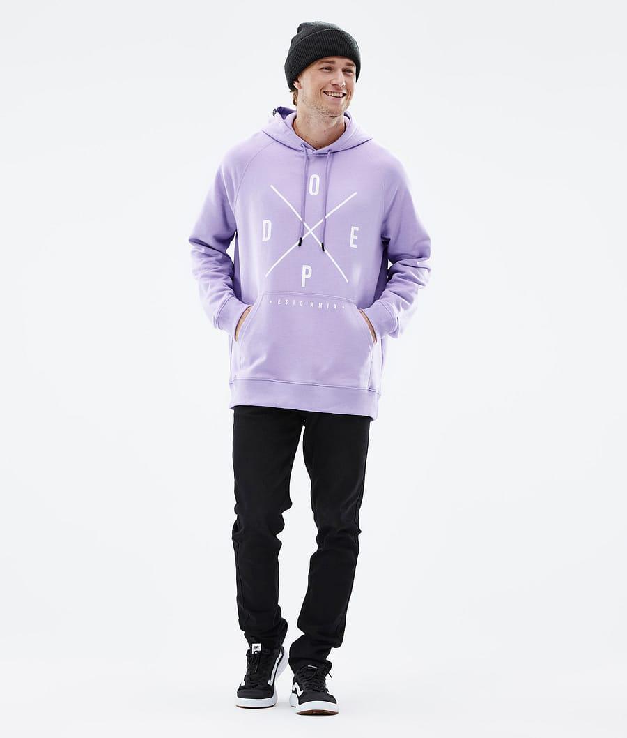 Men's Dope Common 2X-Up Hoodie Faded Violet Purple  USA |  DMFZJ-3602