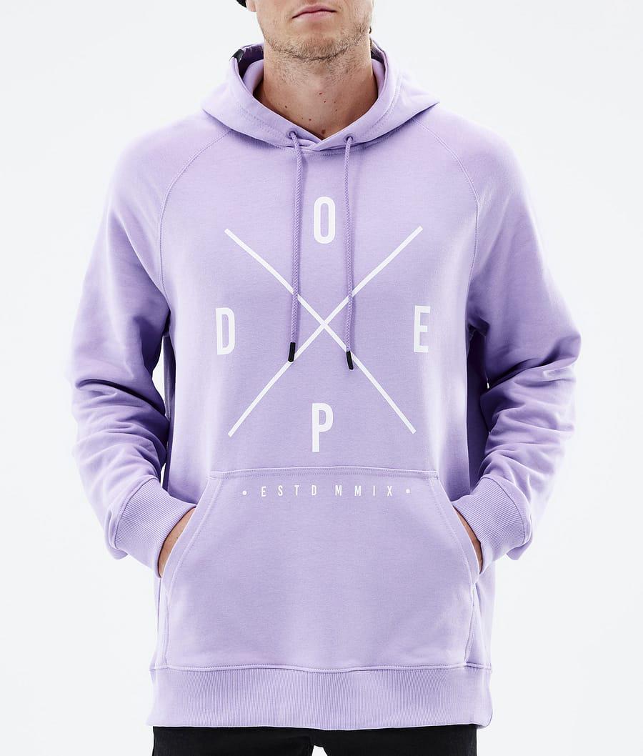 Men's Dope Common 2X-Up Hoodie Faded Violet Purple  USA |  DMFZJ-3602