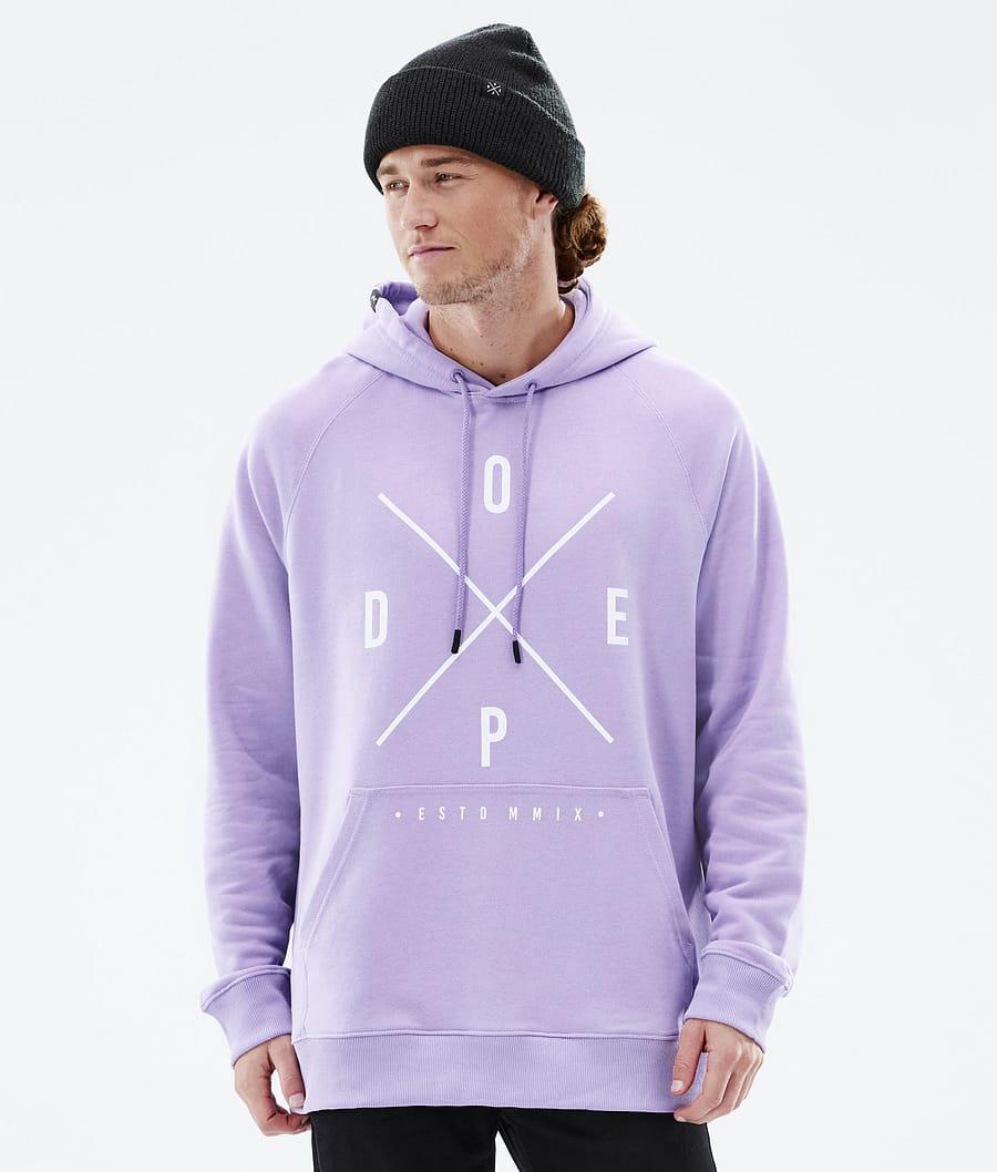 Men\'s Dope Common 2X-Up Hoodie Faded Violet Purple  USA |  DMFZJ-3602