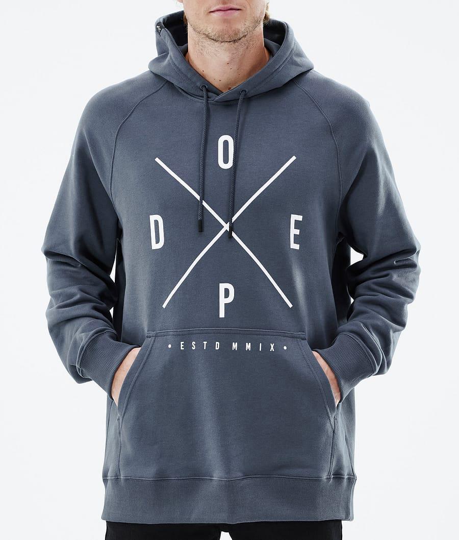 Men's Dope Common 2X-Up Hoodie Metal Blue  USA |  TASNE-9510