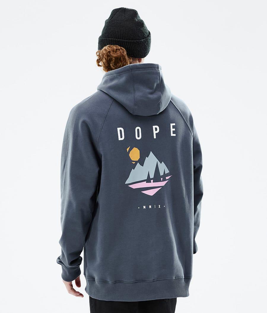 Men\'s Dope Common Hoodie Pine Metal Blue  USA |  JWHMK-0143