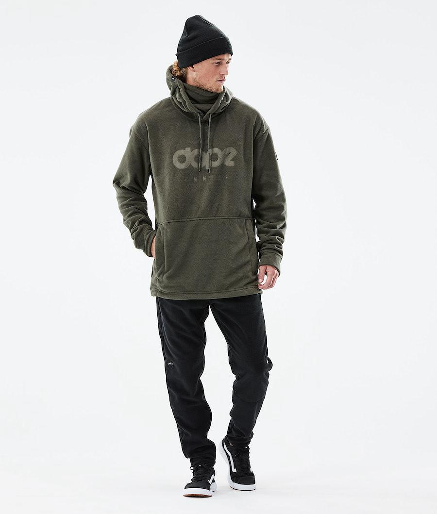 Men's Dope Cozy II 2021 Hoodie Olive Green  USA |  FYQAT-5349