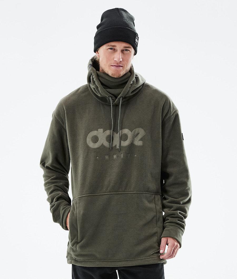 Men\'s Dope Cozy II 2021 Hoodie Olive Green  USA |  FYQAT-5349