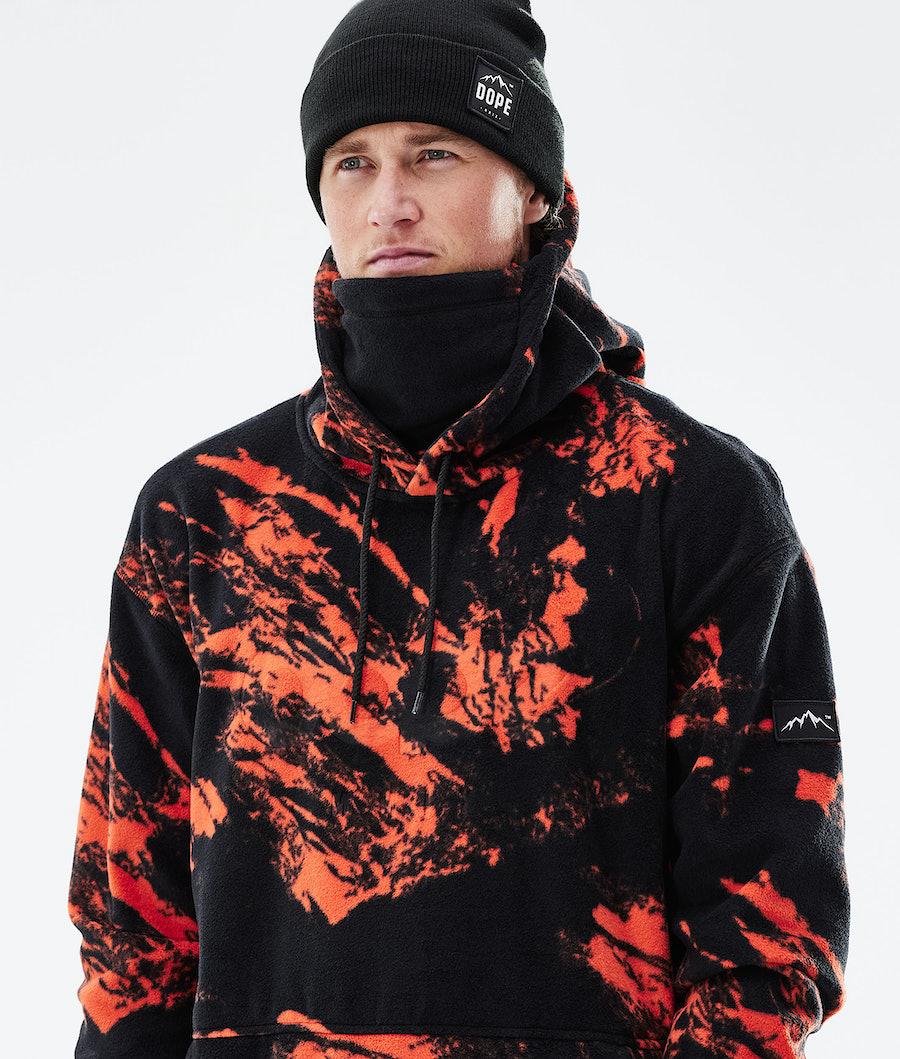 Men's Dope Cozy II 2021 Hoodie Paint Orange  USA |  QMNUI-3524