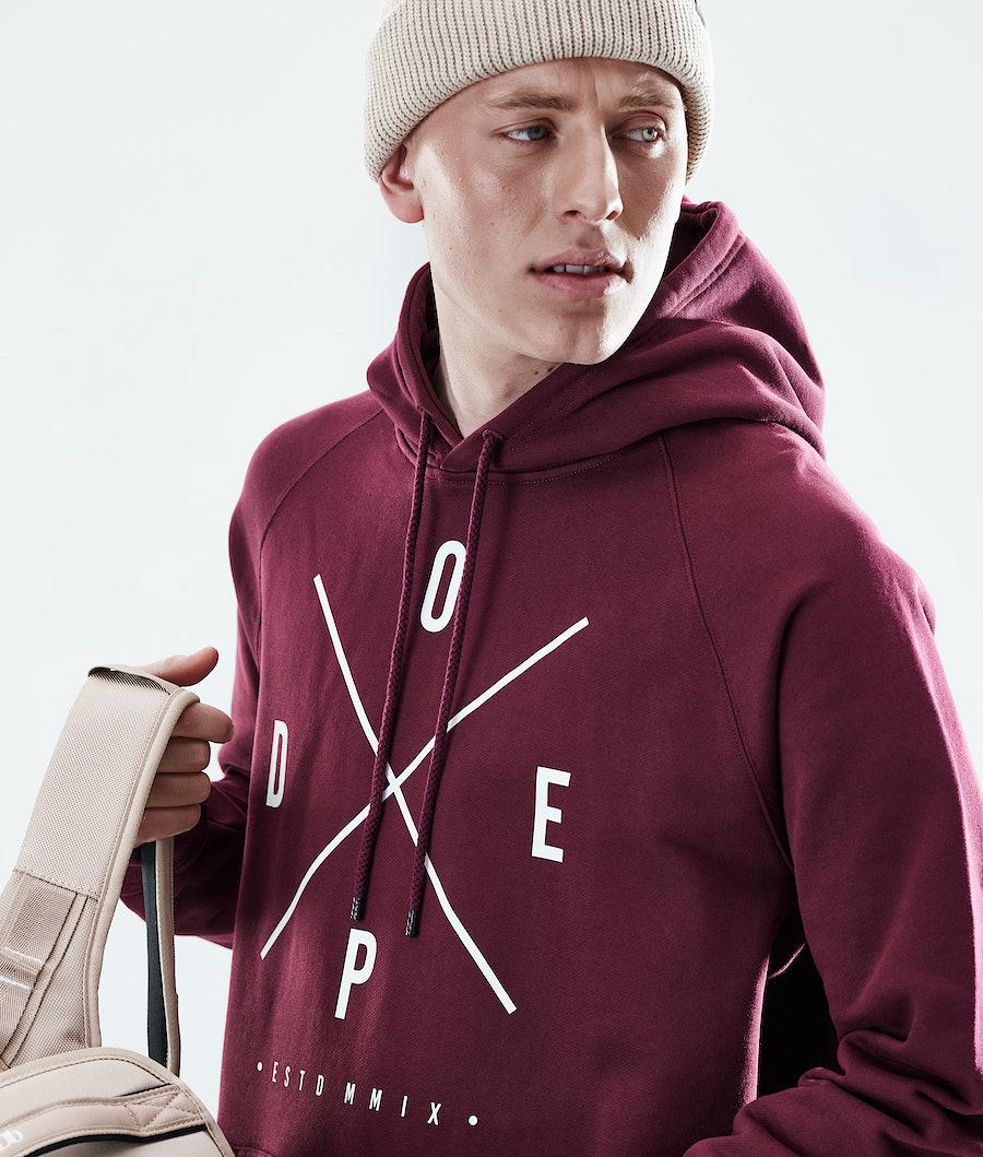 Men's Dope Daily 2X-Up Hoodie Burgundy  USA |  AJDUF-9173