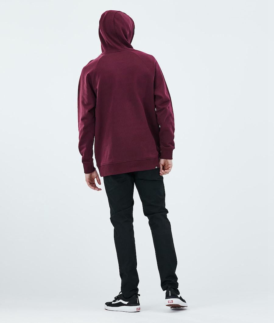 Men's Dope Daily 2X-Up Hoodie Burgundy  USA |  AJDUF-9173