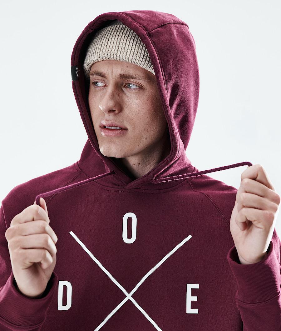 Men's Dope Daily 2X-Up Hoodie Burgundy  USA |  AJDUF-9173