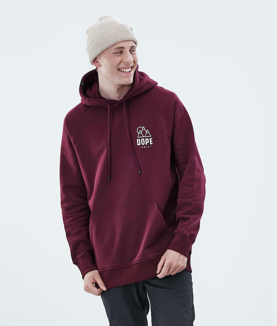 Men's Dope Daily Hoodie Rise Burgundy  USA |  NXWKM-3789