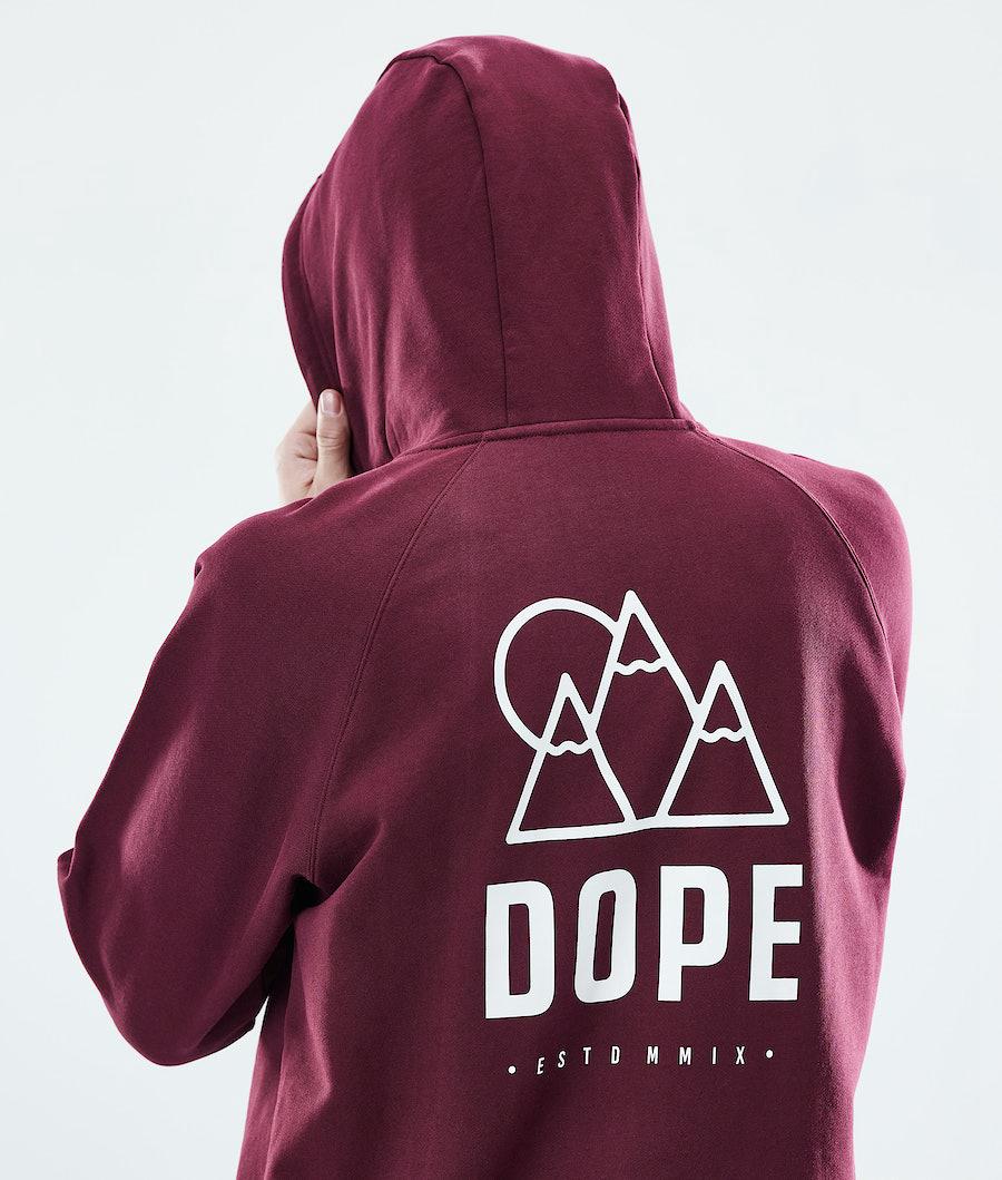 Men's Dope Daily Hoodie Rise Burgundy  USA |  NXWKM-3789