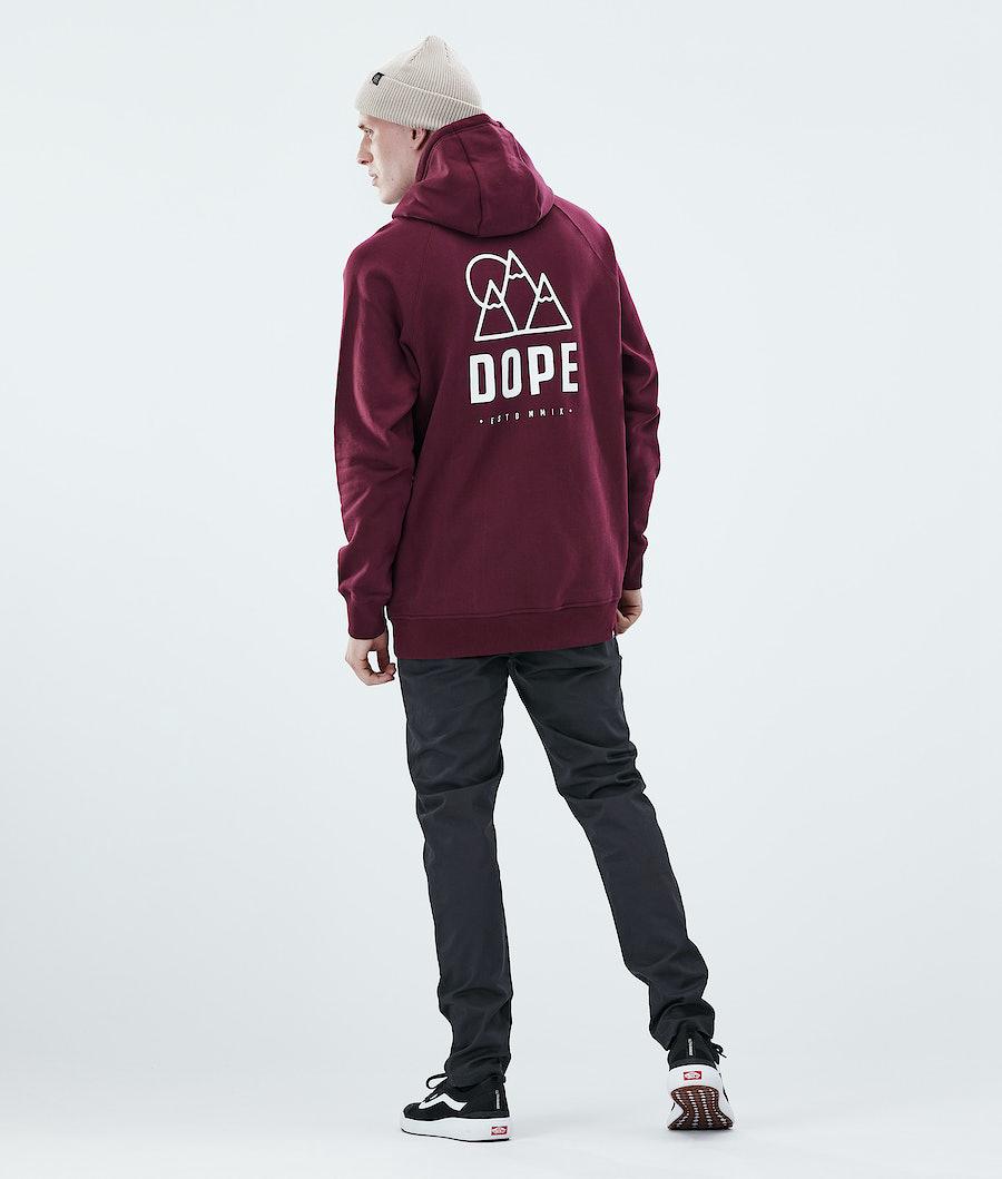 Men's Dope Daily Hoodie Rise Burgundy  USA |  NXWKM-3789