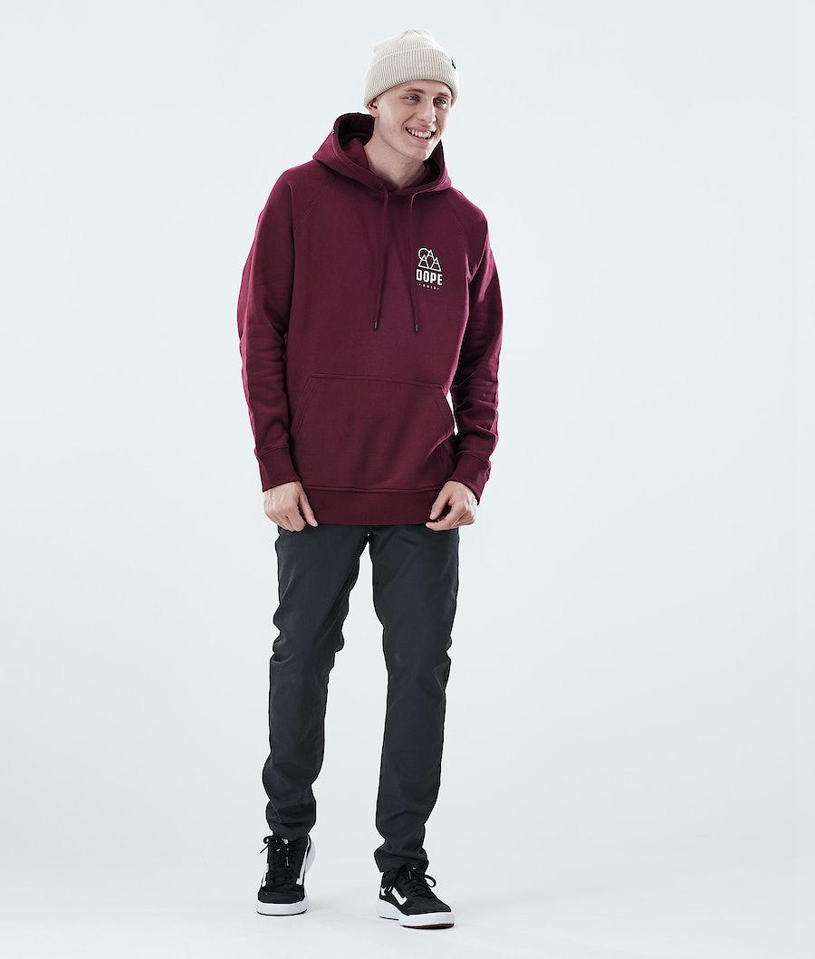 Men's Dope Daily Hoodie Rise Burgundy  USA |  NXWKM-3789