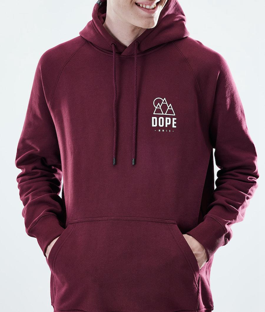 Men's Dope Daily Hoodie Rise Burgundy  USA |  NXWKM-3789